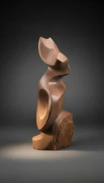 Abstraction 1, shiste mauve, poli et dépoli