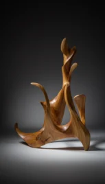 Abstrait 10 1, cerisier huilé