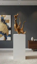 Abstrait 10 5, cerisier huilé