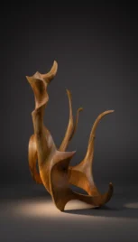 Abstrait 10, cerisier huilé