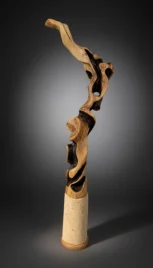 Abstrait 3 1, pommier brulé et pierre du gard