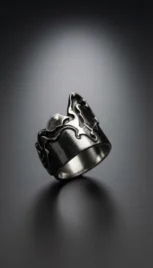 Bague 10 2, argent poli et construction soudé resultat