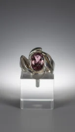 Bague 14 1, argent poli, construction soudé et amétiste resultat