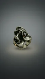 Bague 2 4, argent poli, fusionné et oxidé resultat