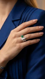 Bague 25 2, argent poli, dépoli, construction soudé et aventurine resultat