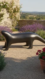 Banc belette 2, séquoia, 210x60cm