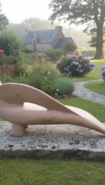 Banc oiseau 1, séquoia, 180x70cm
