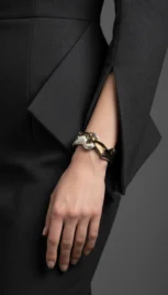 Bracelet 7 2, argent, laiton et os sculpté resultat