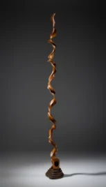 En spirale 1, pommier huilé et noyer