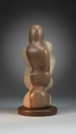 Espace fusionnel 3, grès poli et chêne