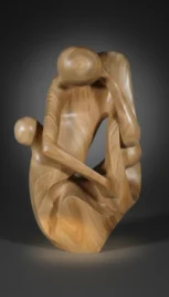 Famille 3 2, cerisier ciré, 80x55cm