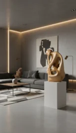 Famille 3 3, cerisier ciré, 80x55cm