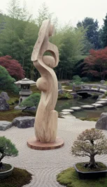 Mouvement d'équilibre, chêne, 270x60cm