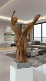 Opposition 2, Cerisier huilé, Granit, 85x60cm