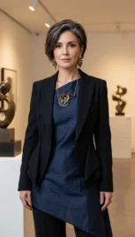 Pendentif 2 3, argent fusionné, bois de palissandre et de padouk et onix resultat