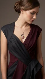 Pendentif 6, argent et cuivre fusionné, jaspe sanguin resultat