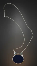 Pendentif 7 1, argent poli et sodalite resultat