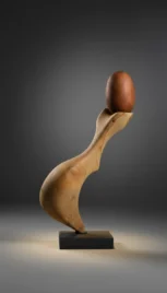 Posé 1, cèdre du Liban huilé, séquoia, ardoise,120x45cm