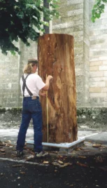 Près de toi 3, cèdre du liban, 260x80cm