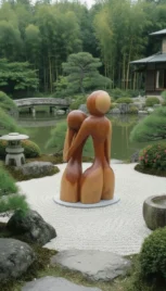 Regarde 1, séquoia, 230x110cm