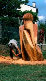 Regarde 3, séquoia, 230x110cm