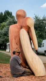 Regarde 4, séquoia, 230x110cm