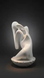 Songe 2, bois résiné, plâtre