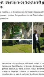 Vernissage Bestiaire de Solotareff à clohars carnoet Presse (29)